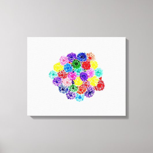 Toile Candy Waters Artiste de l'autisme (Recto)