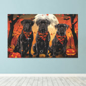 Toile Cane Corso Halloween Épouvantable (Insitu (Plancher de Bois))