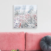 Toile canneberge et cattelle (Insitu(Salon))