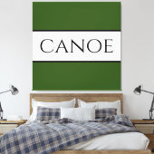 Toile CANOE Large Forêt Vert Blancs Été (Insitu(Chambre))