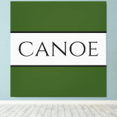 Toile CANOE Large Forêt Vert Blancs Été (Insitu (Plancher de Bois))
