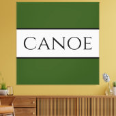 Toile CANOE Large Forêt Vert Blancs Été (Insitu(Salon))
