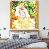 Toile Canon Légendes Sathya Sai Baba Benson Blanc - (Insitu(Chambre))