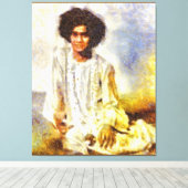 Toile Canon Légendes Sathya Sai Baba Benson Blanc - (Insitu (Plancher de Bois))
