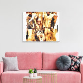 Toile Canon Legends Sai Baba Aquarelle - (Insitu(Salon))