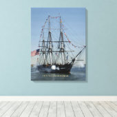 Toile Canons de tir de la Constitution américaine (Insitu (Plancher de Bois))