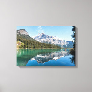 Toile Canot sur le célèbre lac Emerald - Yoho NP, Canada