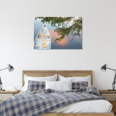 Toile Canot sur le lac au coucher du soleil, Canada (Insitu(Chambre))