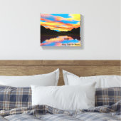 Toile Canot Sur Sunset Lake (Insitu(Chambre))