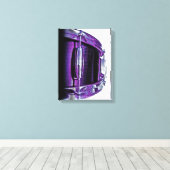 Toile Canvas à tambour cool violet Snare Drumming (Insitu (Plancher de Bois))