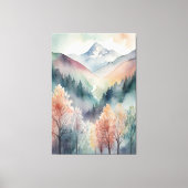 Toile Canvas aquarelle | Mur des montagnes Abstraites (Recto)