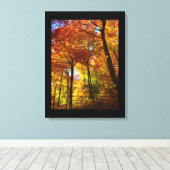 Toile Canvas Arbres d'automne (Insitu (Plancher de Bois))