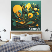 Toile Canvas Arte Abstracto Biodiversidad Viva Conexión (Insitu(Chambre))