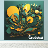 Toile Canvas Arte Abstracto Biodiversidad Viva Conexión (Insitu (Plancher de Bois))