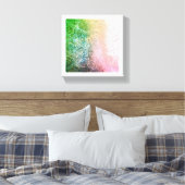 Toile Canvas Boho Rose Vert Mandala (Insitu(Chambre))