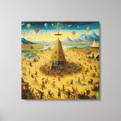 Toile Canvas Bosch and the Chaos of Burning Man (Recto)