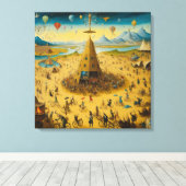 Toile Canvas Bosch and the Chaos of Burning Man (Insitu (Plancher de Bois))