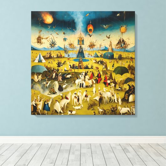 Toile Canvas Bosch and the Fury of Burning Man (Insitu (Plancher de Bois))