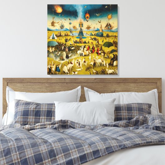 Toile Canvas Bosch and the Fury of Burning Man (Insitu(Chambre))
