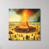 Toile Canvas Burning Man in Boschian Vision (Recto)