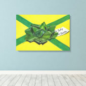 Toile Canvas cadeau de Noël enrobé (Insitu (Plancher de Bois))