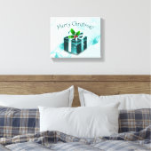 Toile Canvas cadeau de Noël turquoise Imprimer (Insitu(Chambre))