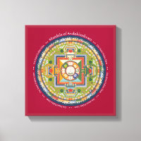 CANVAS CARRÉ - Mandala de Chenrezig (Compassion)