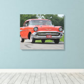 Toile Canvas Chevy Bel-Air 1957 (Insitu (Plancher de Bois))