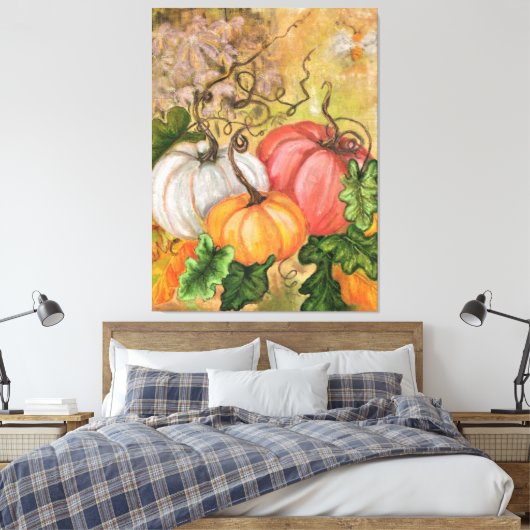 Toile Canvas citrouille Imprimer Halloween - Peinture (Insitu(Chambre))