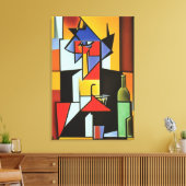 Toile Canvas Cubiste Abstrait Bartender Imprimer (Insitu(Salon))