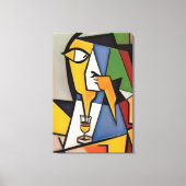 Toile Canvas Cubiste Abstrait Bartender Imprimer (Recto)