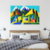 Toile Canvas Cubistes Abstraits Imprimer (Insitu(Chambre))