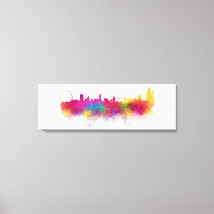 Toile Canvas d'aquarelle moderne de Londres