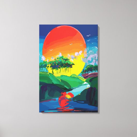 Toile Canvas d'art mural Convergence chromatique (Recto)