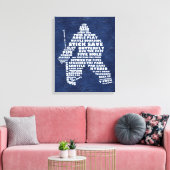 Toile Canvas d'art texte de hockey (Insitu(Salon))