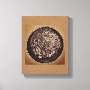 Toile Canvas de bol de nouilles