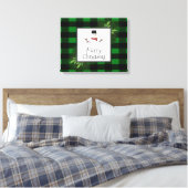 Toile Canvas de Buffalo Vert Snowman Plaid Imprimer (Insitu(Chambre))