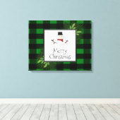 Toile Canvas de Buffalo Vert Snowman Plaid Imprimer (Insitu (Plancher de Bois))