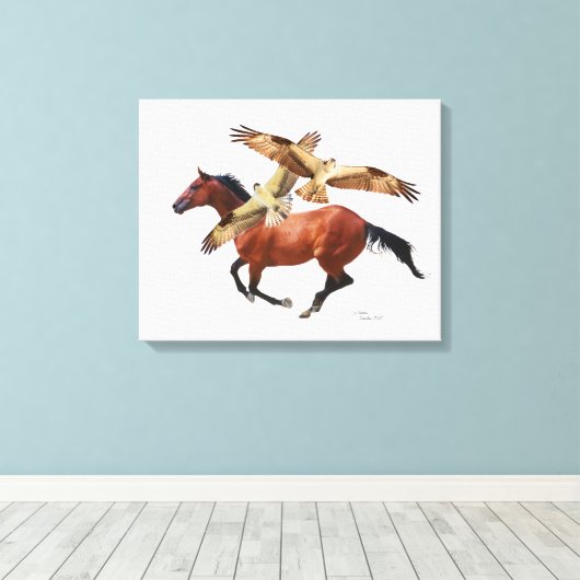 Toile Canvas de Cheval Thoroughbred (Insitu (Plancher de Bois))
