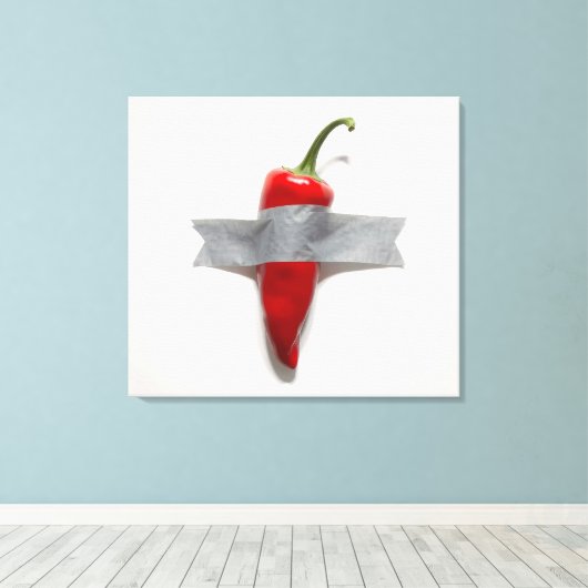 Toile Canvas de chili Taped Duck Imprimer (Insitu (Plancher de Bois))