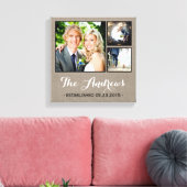 Toile Canvas de collection photo de Mariage rustique (Insitu(Salon))