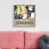 Toile Canvas de collection photo de Mariage rustique (Insitu(Salon))