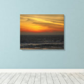 Toile Canvas de coucher de soleil sur la plage (Insitu (Plancher de Bois))