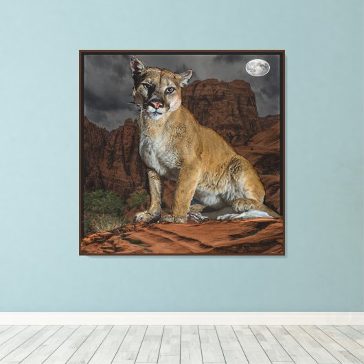 Toile Canvas de Cougar (Insitu (Plancher de Bois))