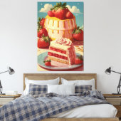Toile Canvas de fraise futuriste rétro Imprimer (Insitu(Chambre))