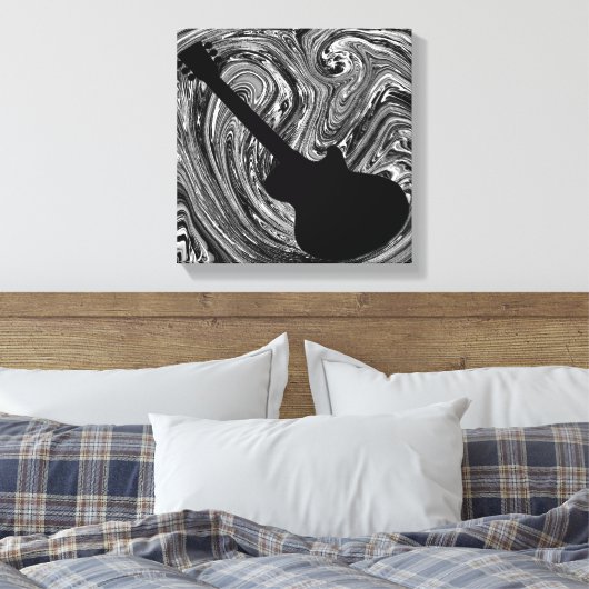 Toile Canvas de guitare Abstraite à perles Imprimer, noi (Insitu(Chambre))