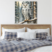 Toile Canvas de hibou d'hiver (Insitu(Chambre))