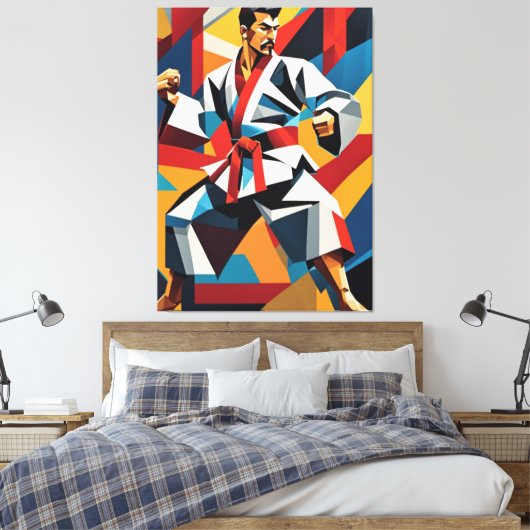 Toile Canvas de karaté Cubism Imprimer (Insitu(Chambre))