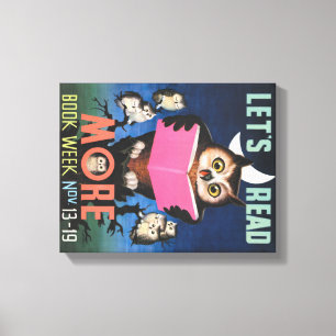 Toile Canvas de la semaine du livre pour enfants 1955