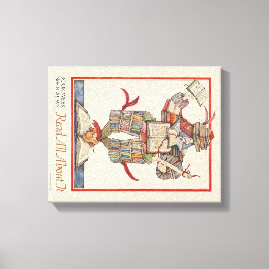Toile Canvas de la semaine du livre pour enfants 1977 (Recto)